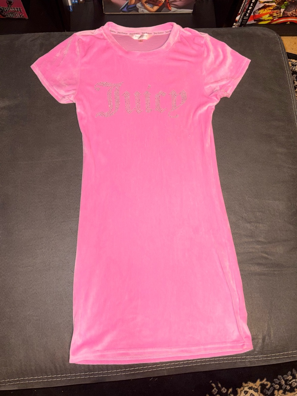 Juicy Couture Pink Velour Bling Sleep Dress